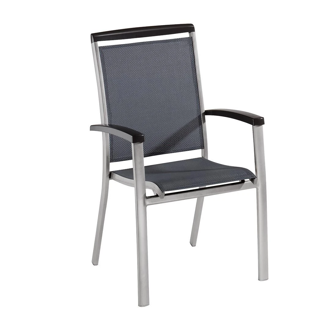 Sieger Royal Stapelsessel Aluminium/Textilene Graphit/Grau 1 Sieger Royal Stapelsessel Aluminium/Textilene Graphit/Grau