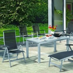 Sieger Royal Klappsessel Aluminium/Textilene Graphit/Grau -Gartenmöbel Verkauf 10002827 4