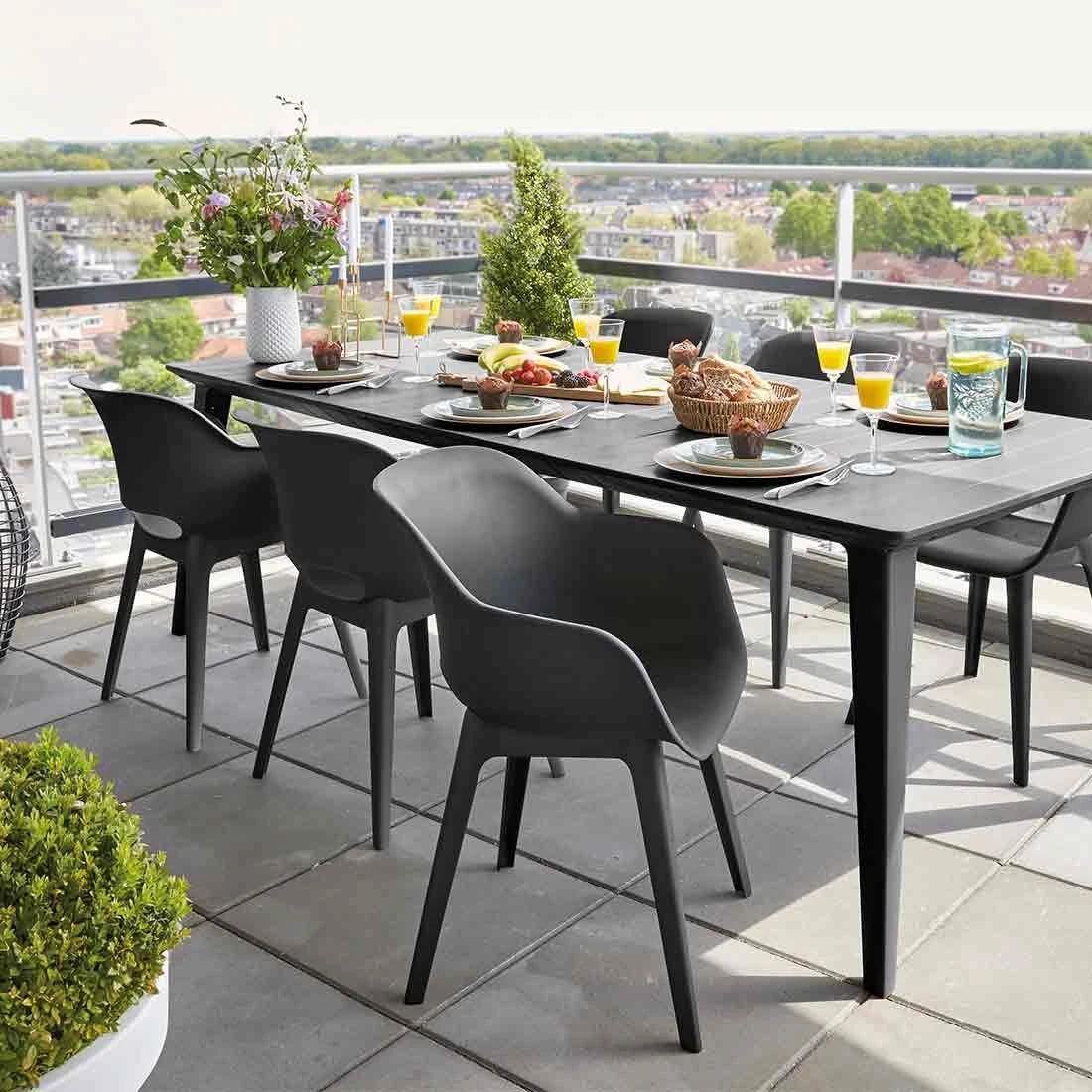 Best Split Gartensessel Kunststoff Graphit 2 Best Split Gartensessel Kunststoff Graphit - Image 2