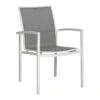 Stern Skelby Stapelsessel Aluminium/Textilene Weiß/Silber