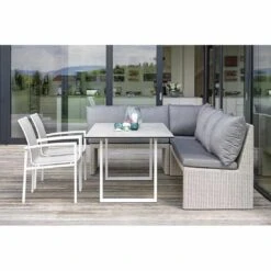 Stern Skelby Stapelsessel Aluminium/Textilene Weiß/Silber -Gartenmöbel Verkauf 1027117 11