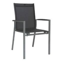 Stern New Levanto Stapelsessel Aluminium/Textilene Graphit/Silbergrau