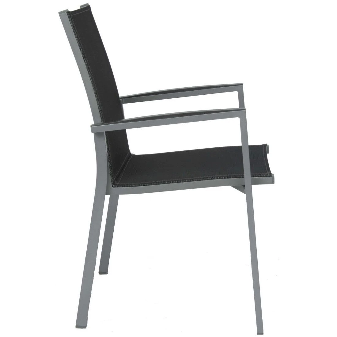 Stern New Levanto Stapelsessel Aluminium/Textilene Graphit/Silbergrau 8 Stern New Levanto Stapelsessel Aluminium/Textilene Graphit/Silbergrau - Image 8