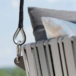 Stern Space 2-Sitzerschaukel Aluminium/Gurtbespannung Anthrazit-Grau/Seidengrau -Gartenmöbel Verkauf 1029284 3