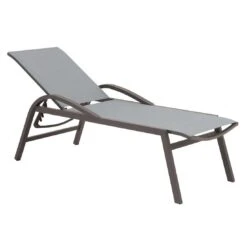 Siena Garden Milos Rollliege Aluminium/Ranotex® Matt Anthrazit/Silber-Schwarz