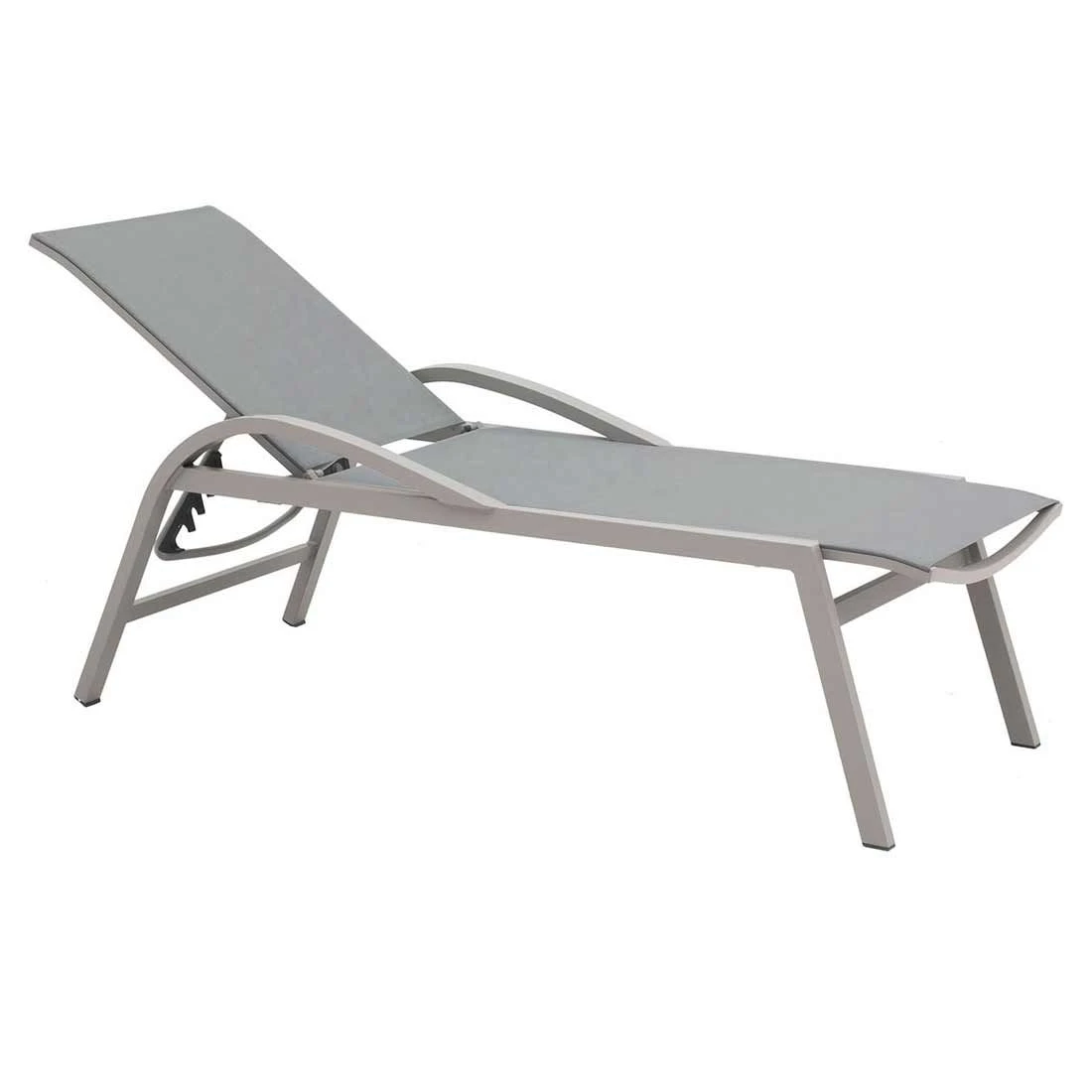 Siena Garden Milos Gartenliege Aluminium/Ranotex® Matt Silber/Silber-Schwarz 1 Siena Garden Milos Gartenliege Aluminium/Ranotex® Matt Silber/Silber-Schwarz