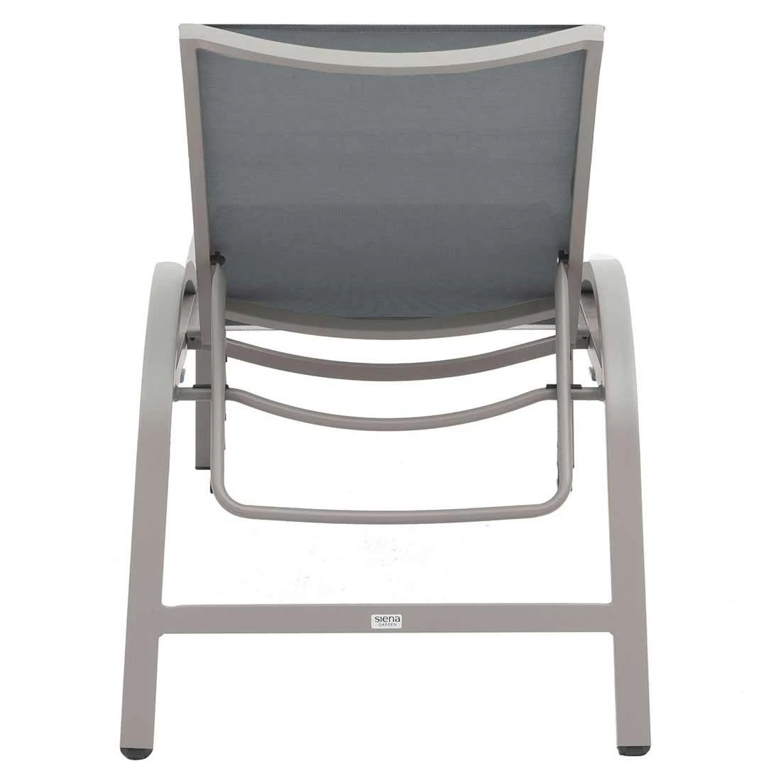 Siena Garden Milos Gartenliege Aluminium/Ranotex® Matt Silber/Silber-Schwarz 7 Siena Garden Milos Gartenliege Aluminium/Ranotex® Matt Silber/Silber-Schwarz - Image 7