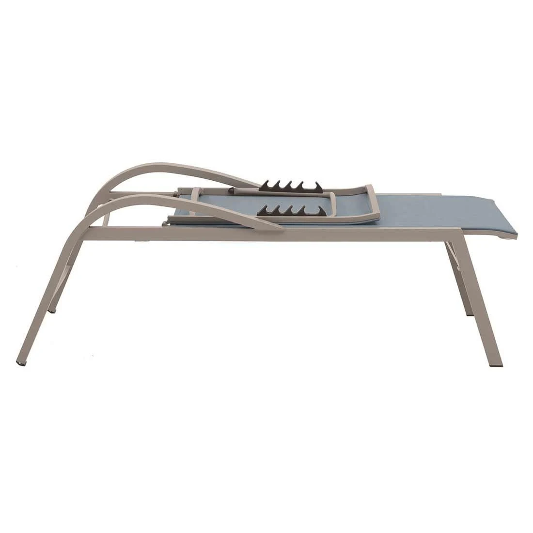 Siena Garden Milos Gartenliege Aluminium/Ranotex® Matt Silber/Silber-Schwarz 9 Siena Garden Milos Gartenliege Aluminium/Ranotex® Matt Silber/Silber-Schwarz - Image 9