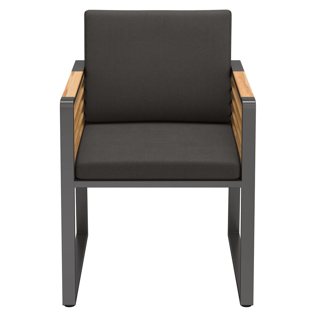 OUTLIV. New York Gartensessel Aluminium/Teak/Olefin Anthrazit 2 OUTLIV. New York Gartensessel Aluminium/Teak/Olefin Anthrazit - Image 2