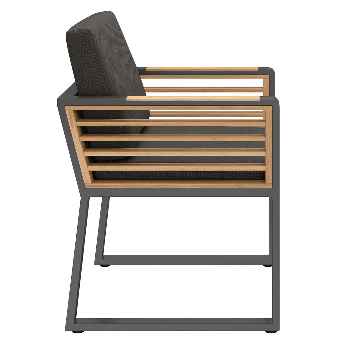 OUTLIV. New York Gartensessel Aluminium/Teak/Olefin Anthrazit 3 OUTLIV. New York Gartensessel Aluminium/Teak/Olefin Anthrazit - Image 3