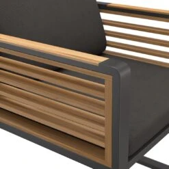 OUTLIV. New York Gartensessel Aluminium/Teak/Olefin Anthrazit 13 OUTLIV. New York Gartensessel Aluminium/Teak/Olefin Anthrazit -Gartenmöbel Verkauf 1101763 6