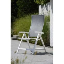 Stern Kari Klappsessel Aluminium/Textilene Weiß/Silber -Gartenmöbel Verkauf 1108088 3