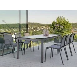 Stern Oskar Stapelstuhl Aluminium/Textilene Anthrazit/Karbon -Gartenmöbel Verkauf 1201258 11