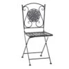 Siena Garden Como Klappstuhl Stahl/Keramik Schwarz Matt / Mosaikoptik