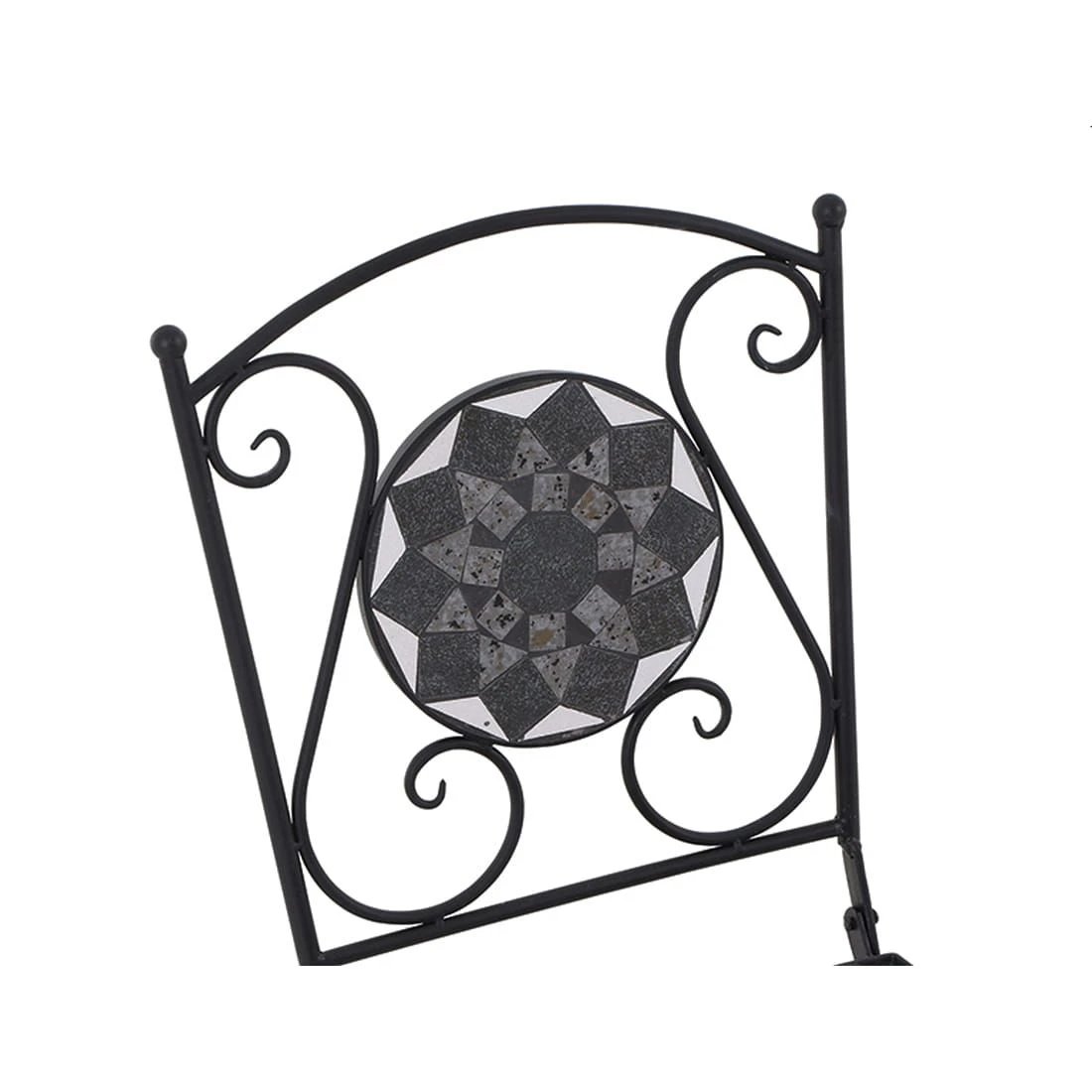 Siena Garden Como Klappstuhl Stahl/Keramik Schwarz Matt / Mosaikoptik 5 Siena Garden Como Klappstuhl Stahl/Keramik Schwarz Matt / Mosaikoptik - Image 5