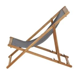 Siena Garden Aviro Liegestuhl Akazie/Polyester Natur/Grau -Gartenmöbel Verkauf 1204459 3 1