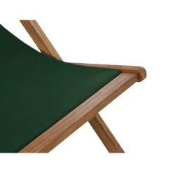 Siena Garden Aviro Liegestuhl Akazie/Polyester Natur/Grün -Gartenmöbel Verkauf 1204470 7