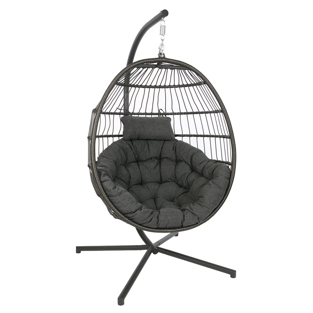 Sungörl Folt Meran Hängesessel Stahl/Geflecht Anthrazit/Grau 1 Sungörl Folt Meran Hängesessel Stahl/Geflecht Anthrazit/Grau