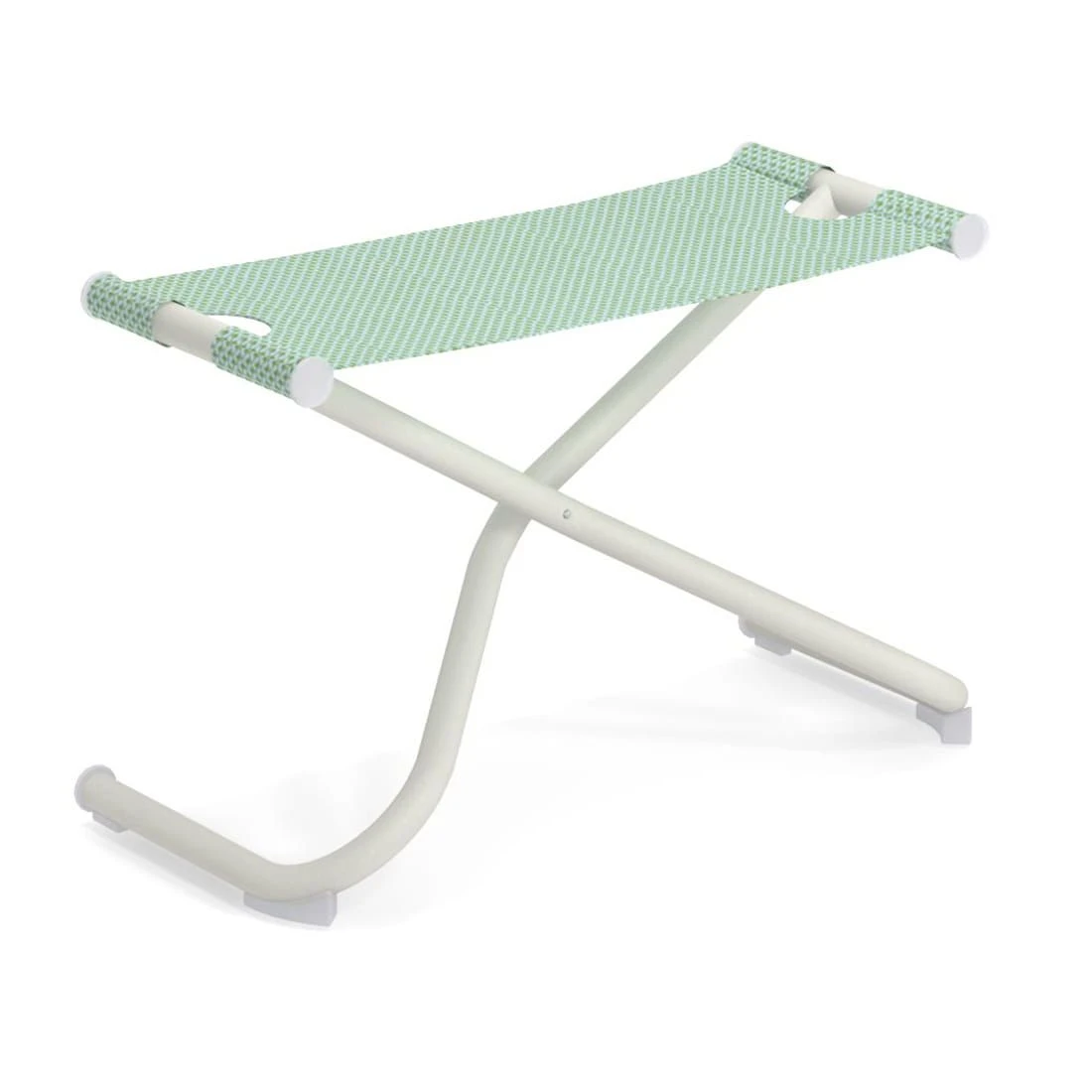 Emu Snooze Fußauflage Stahl/Textilene Weiß/Grün 1 Emu Snooze Fußauflage Stahl/Textilene Weiß/Grün