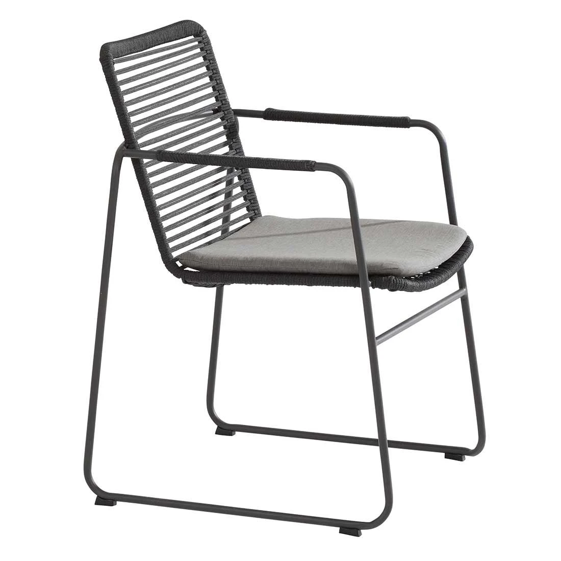 4Seasons Elba Stapelsessel Edelstahl/Rope Anthrazit 2 4Seasons Elba Stapelsessel Edelstahl/Rope Anthrazit - Image 2