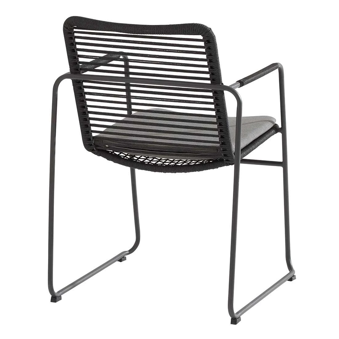 4Seasons Elba Stapelsessel Edelstahl/Rope Anthrazit 3 4Seasons Elba Stapelsessel Edelstahl/Rope Anthrazit - Image 3