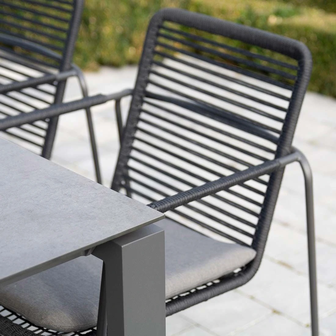 4Seasons Elba Stapelsessel Edelstahl/Rope Anthrazit 4 4Seasons Elba Stapelsessel Edelstahl/Rope Anthrazit - Image 4