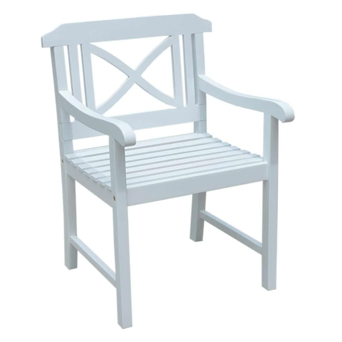 OUTLIV. Landhaus Gartensessel Akazie Weiß 1 OUTLIV. Landhaus Gartensessel Akazie Weiß