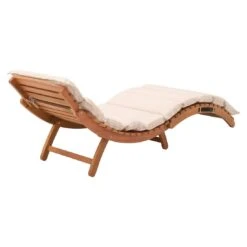 OUTLIV. Columbia Klappliege Eukalyptus Eukalyptusholz/Beige -Gartenmöbel Verkauf 1246171 4