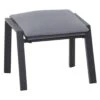 Siena Garden Valencia Hocker Aluminium/Polster Anthrazit/Salt&Pepper