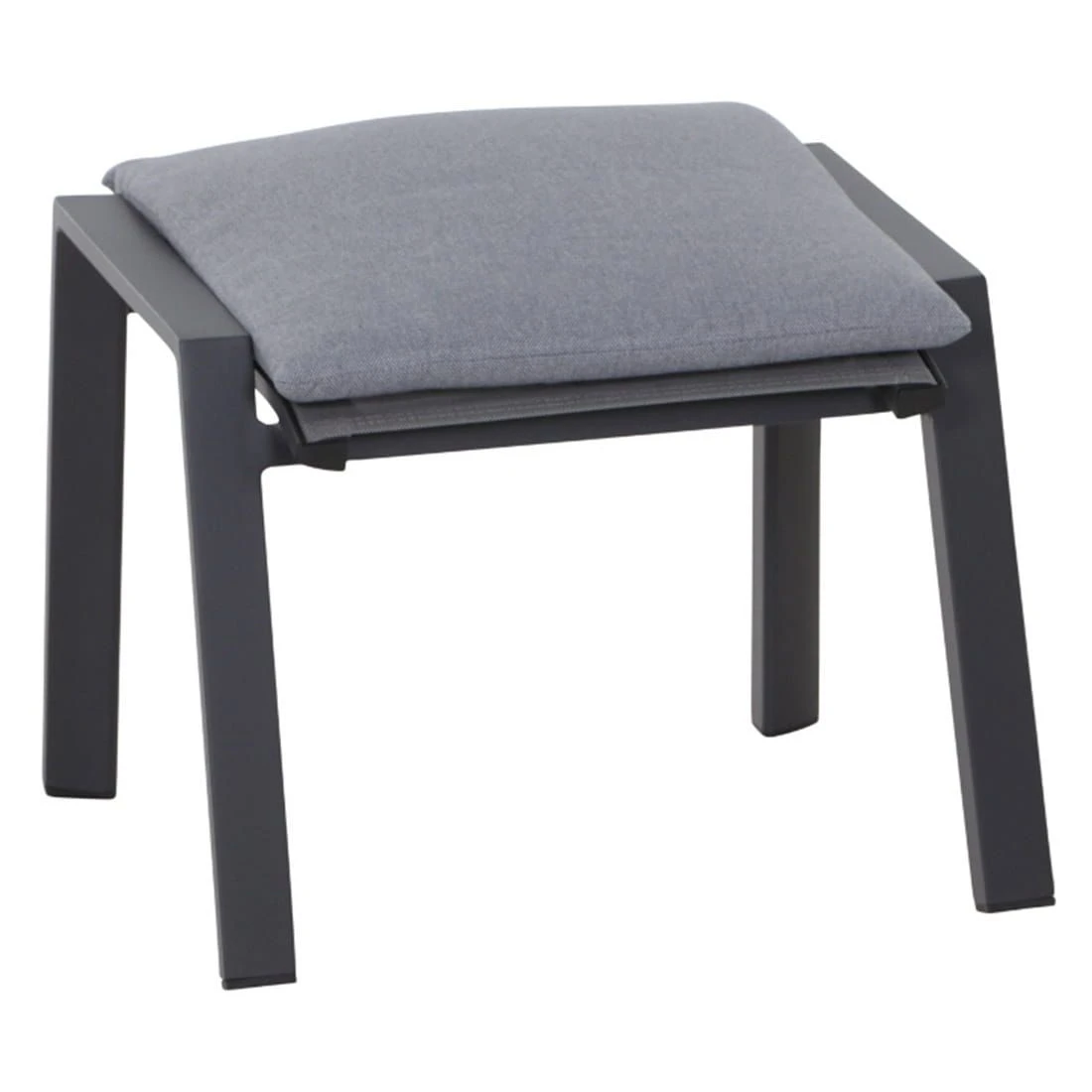 Siena Garden Valencia Hocker Aluminium/Polster Anthrazit/Salt&Pepper 1 Siena Garden Valencia Hocker Aluminium/Polster Anthrazit/Salt&Pepper