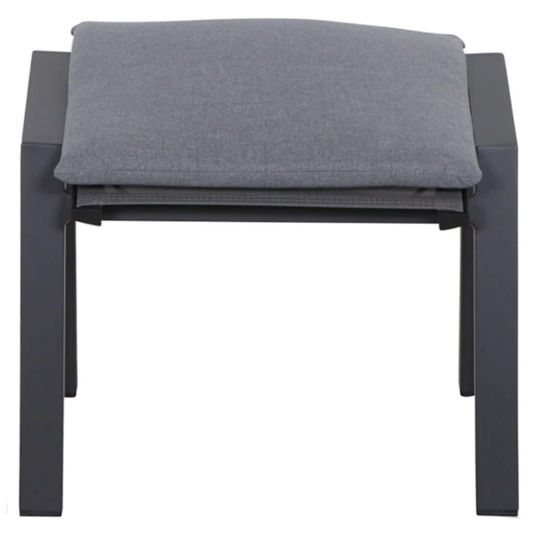 Siena Garden Valencia Hocker Aluminium/Polster Anthrazit/Salt&Pepper 2 Siena Garden Valencia Hocker Aluminium/Polster Anthrazit/Salt&Pepper - Image 2