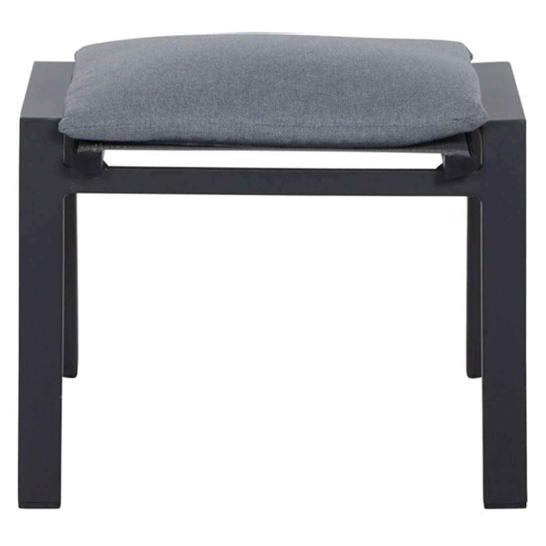 Siena Garden Valencia Hocker Aluminium/Polster Anthrazit/Salt&Pepper 4 Siena Garden Valencia Hocker Aluminium/Polster Anthrazit/Salt&Pepper - Image 4