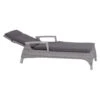 Siena Garden Corido Gartenliege Aluminium/Geflecht Matt Weiß-Grau/Ice-Grey/Grey