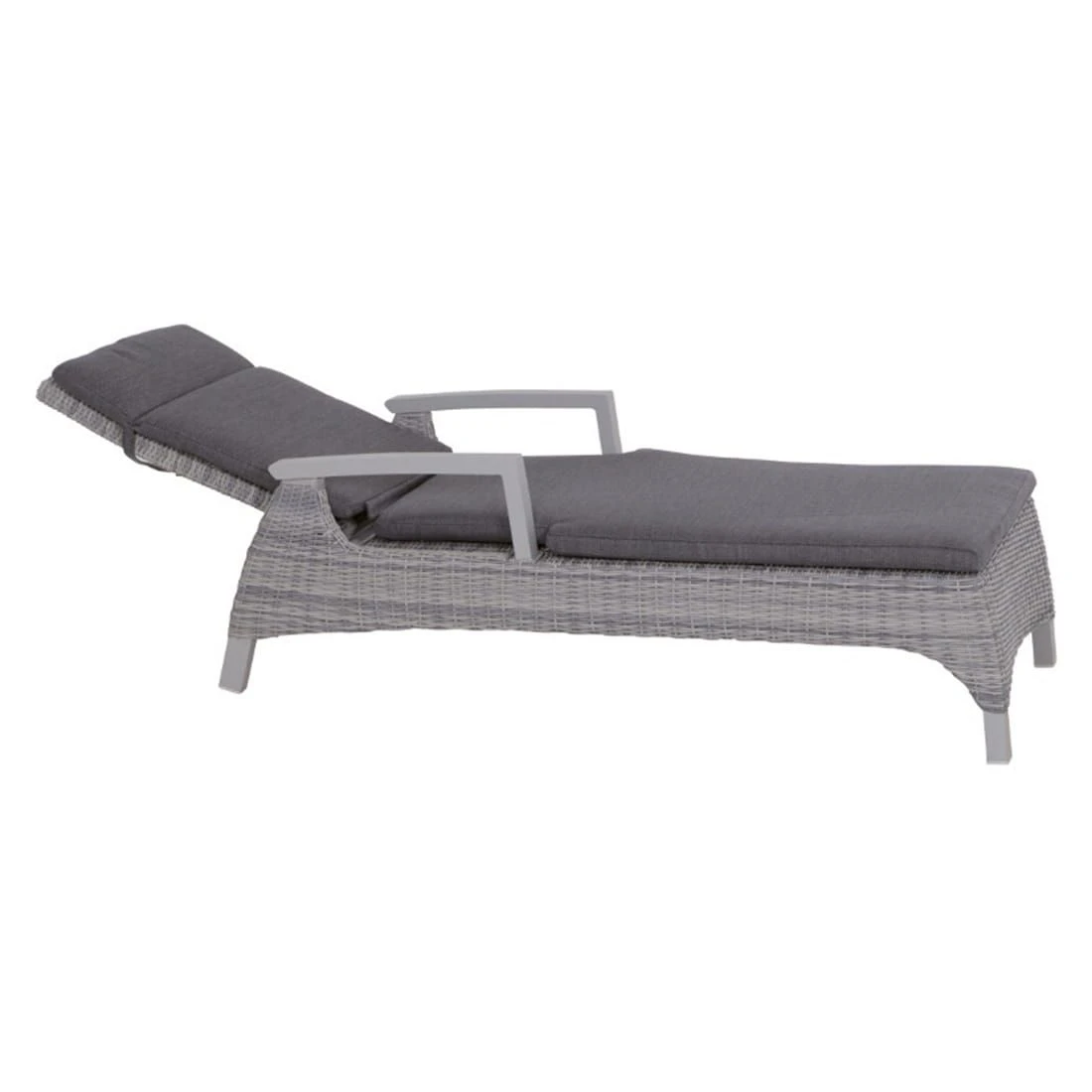 Siena Garden Corido Gartenliege Aluminium/Geflecht Matt Weiß-Grau/Ice-Grey/Grey 1 Siena Garden Corido Gartenliege Aluminium/Geflecht Matt Weiß-Grau/Ice-Grey/Grey