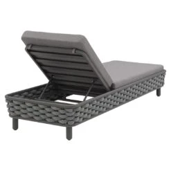 OUTLIV. Leon Gartenliege Aluminium/Rope/Acryl Anthrazit/Anthrazit-Blau-Meliert -Gartenmöbel Verkauf 1248448 4