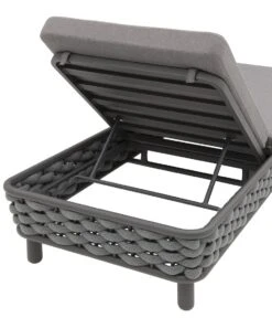 OUTLIV. Leon Gartenliege Aluminium/Rope/Acryl Anthrazit/Anthrazit-Blau-Meliert -Gartenmöbel Verkauf 1248448 7