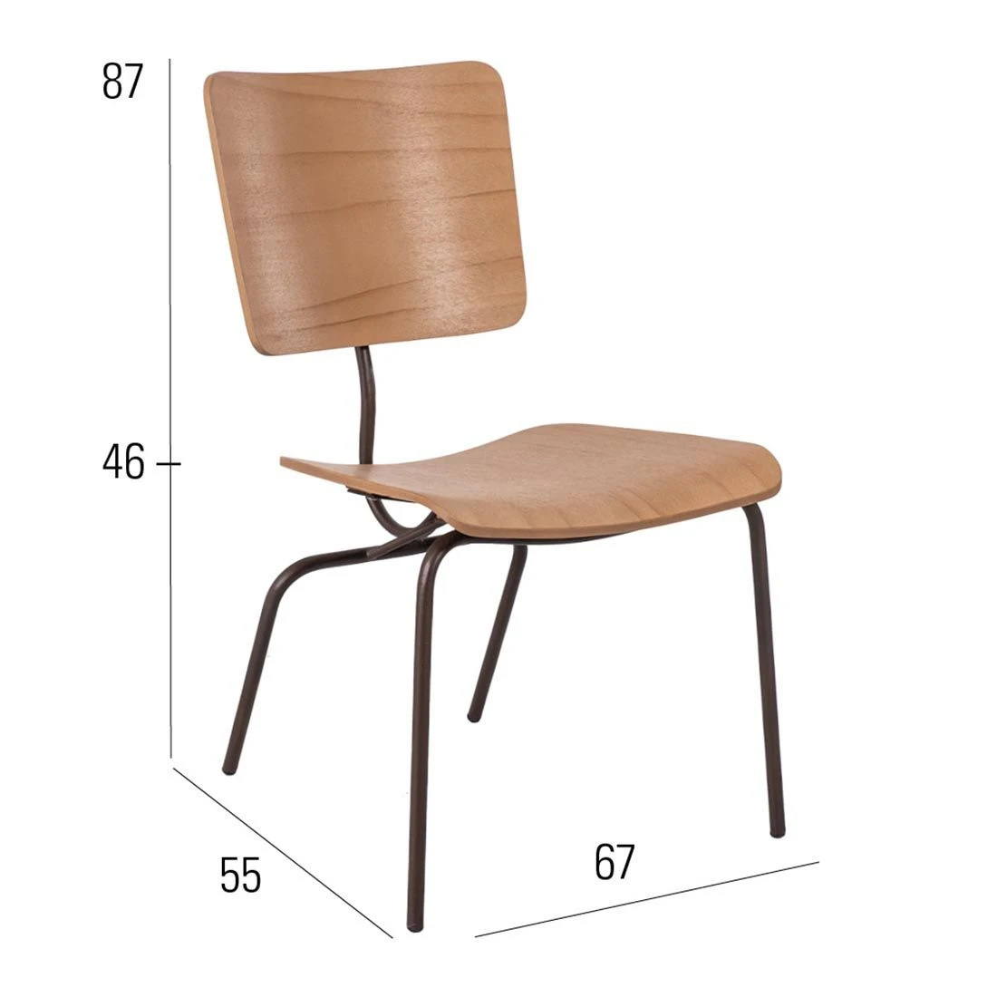 MBM Serengeti Gartensessel Stahl/Resysta Sandpaper Brown/Teak Light 2 MBM Serengeti Gartensessel Stahl/Resysta Sandpaper Brown/Teak Light - Image 2