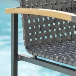 Stern Lucy Stapelsessel Aluminium/Gurtbespannung Teakarmlehnen Anthrazit/Platin 19 Stern Lucy Stapelsessel Aluminium/Gurtbespannung Teakarmlehnen Anthrazit/Platin -Gartenmöbel Verkauf 1258601 10