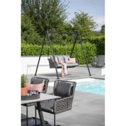 Stern Greta Schaukel Aluminium/Rope Inklusive Kissen Anthrazit/Platin/Seidengrau -Gartenmöbel Verkauf 1258722 3