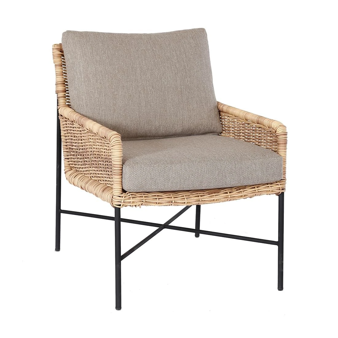 OUTLIV. Estoril Gartensessel Stahl/Geflecht Natur/Sand 1 OUTLIV. Estoril Gartensessel Stahl/Geflecht Natur/Sand
