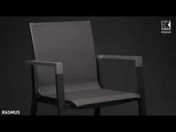 Kettler Rasmus Stapelsessel Aluminium/Outdoorgewebe Anthrazit/Charcoal