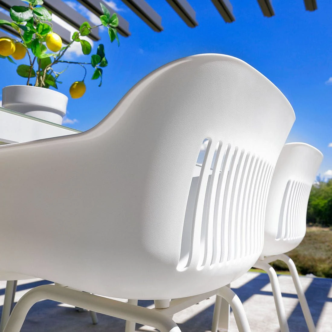 Hartman Jill Rondo Gartensessel Aluminium/Kunststoff Weiß 6 Hartman Jill Rondo Gartensessel Aluminium/Kunststoff Weiß - Image 6