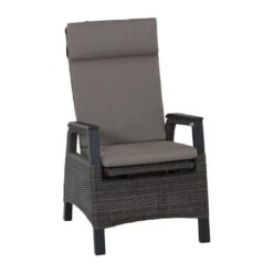 Siena Garden Corido Gartensessel Geflecht/Polster Charcoal/Taupe Meliert
