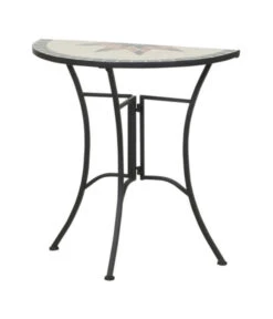 Siena Garden Anstelltisch Stella, Halbrund, Ca. B35,5/H71,5 Cm