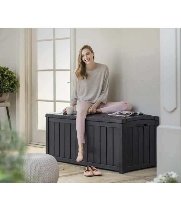 Keter Aufbewahrungsbox Glenwood, 390 Liter, Ca. B128/H61/T65 Cm 5 Keter Aufbewahrungsbox Glenwood, 390 Liter, Ca. B128/H61/T65 Cm - Image 5