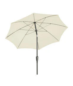 Dehner Sonnenschirm Kos, Rund, Ca. Ø220 Cm -Gartenmöbel Verkauf 2750412 WE FS 003 SchirmKosCremeNeu