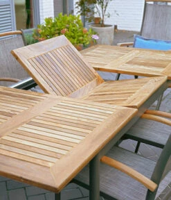 Dehner Teak-Ausziehtisch Colmar, Ca. B152-210/H76/T89 Cm -Gartenmöbel Verkauf 2785608 WE MO 003 DehnerAusziehtischColmar