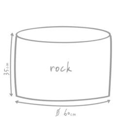 Outbag Outdoor-Sitzsack Rock Skin -Gartenmöbel Verkauf 3453693 WE DE 002 GlobalBeddingRockDeluxeSkinKiesel