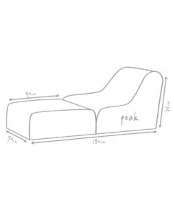 Outbag Outdoor-Sitzsack Peak Skin -Gartenmöbel Verkauf 3472446 WE DE 002 PeakSkinKiesel