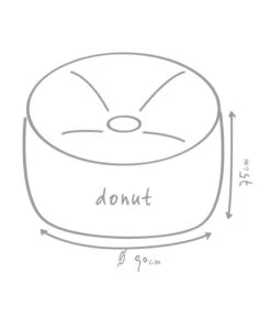 Outbag Outdoor-Sitzsack Donut Plus -Gartenmöbel Verkauf 3472917 WE DE 002 DonutPlusAnthrazit